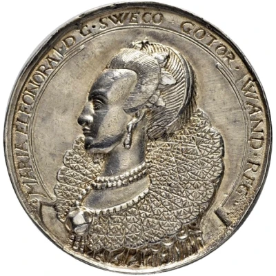 Medal - Gustav II Adolf Wedding with Eleonora of Brandenburg back