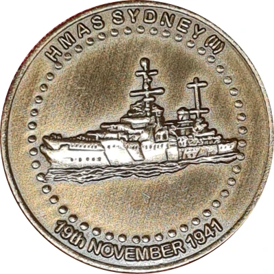 Medal - HMAS Sydney II (Military Medal) ND back