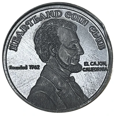 Medal - Heartland Coin Club (uniface) ND front