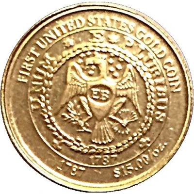 Medal - History of Gold Brasher Doubloon ND front