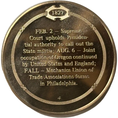 Medal - History of the United States Beginning of the American Labor Movement ND back