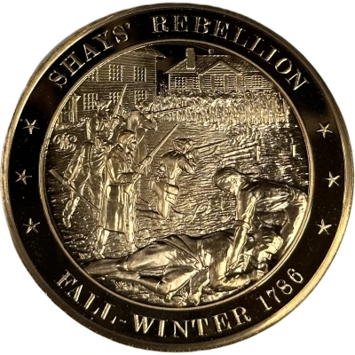 Medal - History of the United States Shays' Rebellion ND front