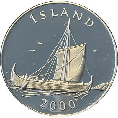 Medal - Icelandic Post 1000 years since the discovery of North America front