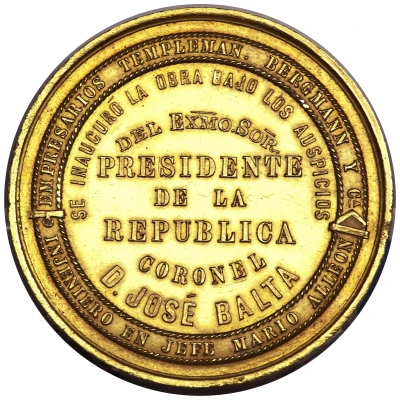 Medal - Inauguration of the Port of Callao back