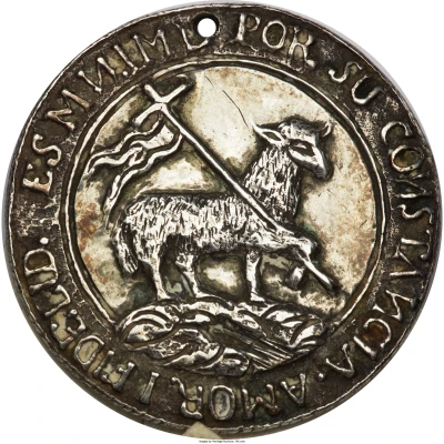 Medal - Isabel II - Proclamation of Coamo front