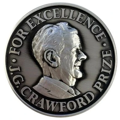 Medal - J G Crawford Prize Academic Award ND front