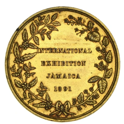 Medal - Jamaica International Exhibition back