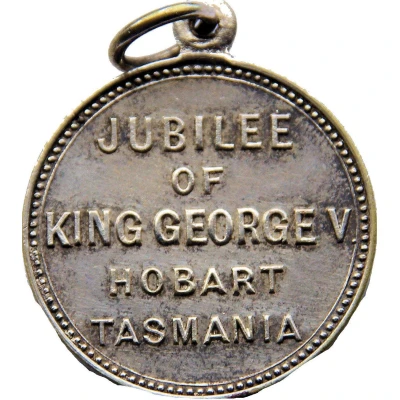 Medal - Jubilee King George V - Hobart, Tasmania Event Souvenir back