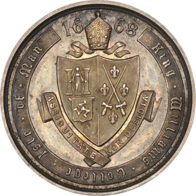 Medal King William’s College, Castletown; Silver front