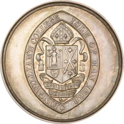 Medal King William’s College, Castletown front