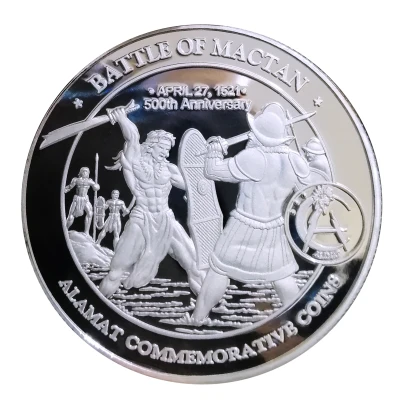 Medal - Lapulapu Battle of Mactan 500th Anniversary back