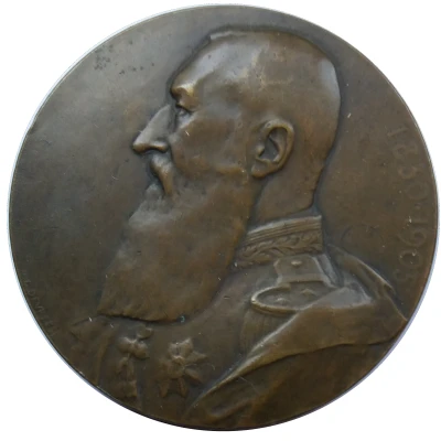 Medal - Leopold II 75th Anniversary of Independence front