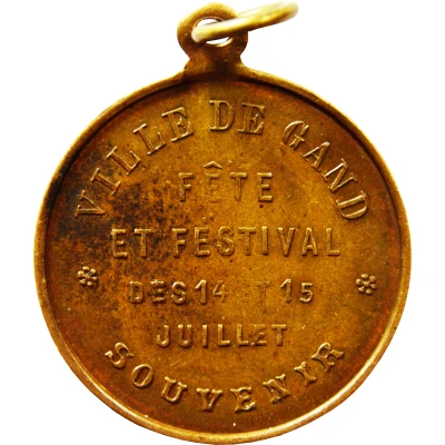 Medal - Leopold II (Festival of Ghent) ND back