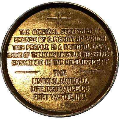 Medal - Lincoln National life insurance ND back