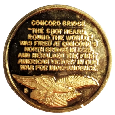 Medal - Longines Symphonette (Battle of Concord Bridge) ND back