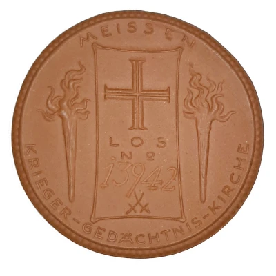 Medal - Lotery War Meissen brown front