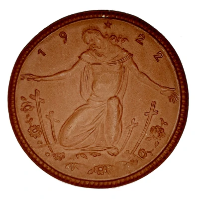 Medal - Lotery War Meissen brown back