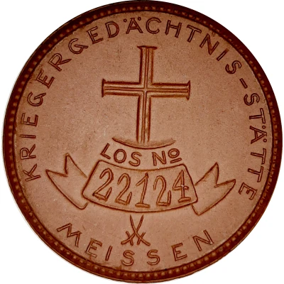 Medal - Lotery War Meissen brown front