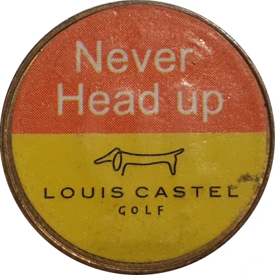 Medal - Louis Castel (Golf Ball Marker) ND back