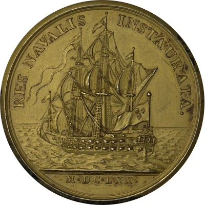Medal - Louis XIIII Royal maritime galleys; Restrike ND back