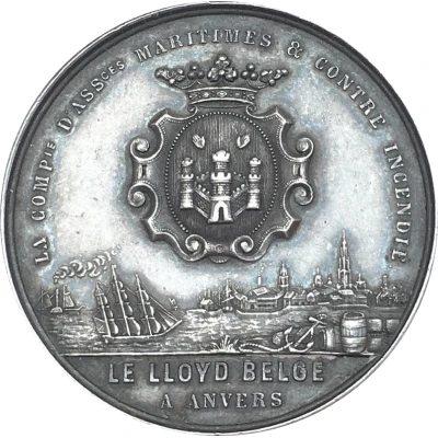 Medal - Maritime and fire insurance Le Lloyd Belge (Antwerp) ND front