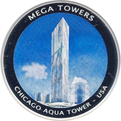 Medal - Mega Towers Chicago Aqua Tower, USA back