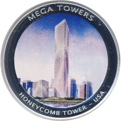 Medal - Mega Towers Honeycomb Tower, USA back