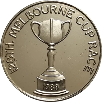 Medal - Melbourne Cup 128th Race; Phar Lap Winner back