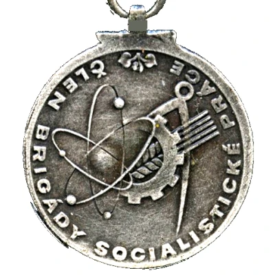 Medal - Member of the socialist labor brigade ND back