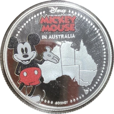 Medal - Mickey Mouse in Australia ND back