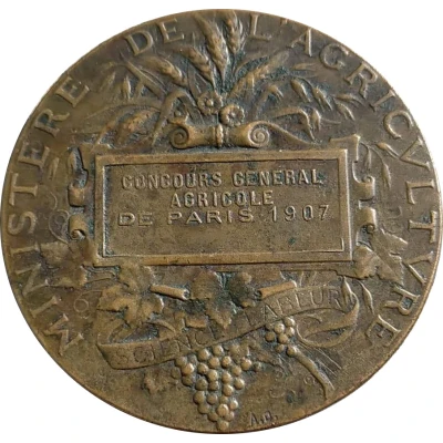 Medal - Ministère de l’agriculture Cconcours général agricole de Paris back