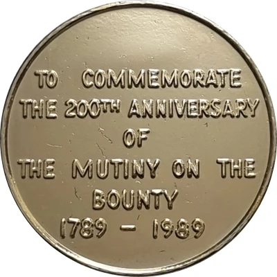 Medal - Mutiny on the Bounty 200 Year Anniversary back