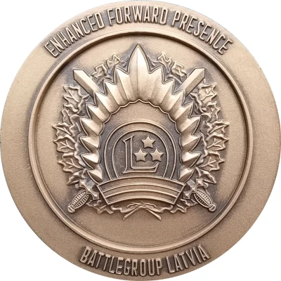 Medal - NATO enhanced Forward Presence Battle Group Latvia ND front