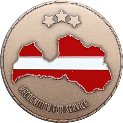 Medal - NATO enhanced Forward Presence Battle Group Latvia ND back