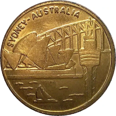 Medal - NSW - Sydney Harbour Bridge Climb (Tourist Souvenir) ND back