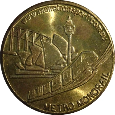 Medal - NSW - Sydney Metro Monorail (Tourist Souvenir) ND front