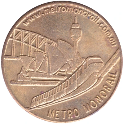 Medal - NSW - Sydney Metro Monorail; Type 2 (Tourist Souvenir) ND front