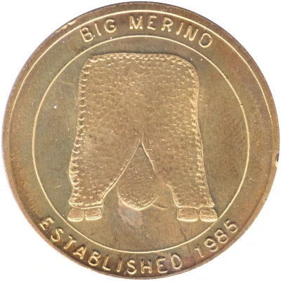 Medal - NSW - The Big Merino - Flipper (Tourist Souvenir) ND back