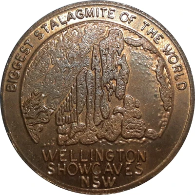 Medal - NSW - Wellington Showcaves (Tourist Souvenir) ND front