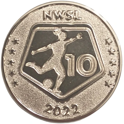 Medal - NWSL Celebrating 10 Seasons front