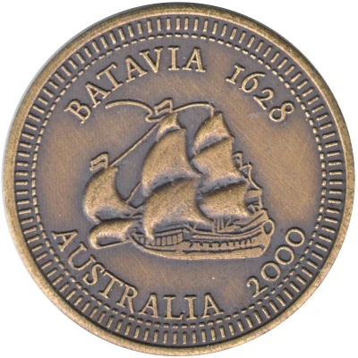 Medal - National Maritime Museum Batavia Display Australia back