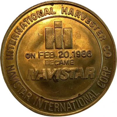 Medal - Navistar International Corp. front