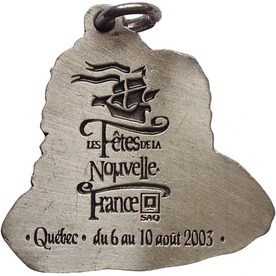 Medal - New France Festival Quebec City back