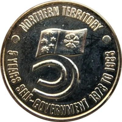 Medal - Northern Territory - 5 Years Self-Government Event Medal front