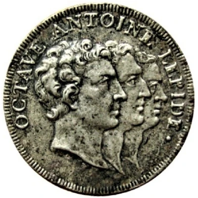 Medal - Octavian, Antony and Lepidus - Partition of the Roman Empire ND front