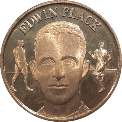 Medal - Olympic Gold Edwin Flack ND front