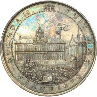 Medal - Opening of the new city hall Amsterdam ND front