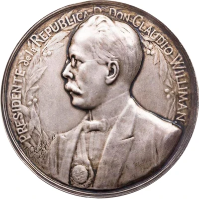 Medal - Opening of the port in Montevideo front