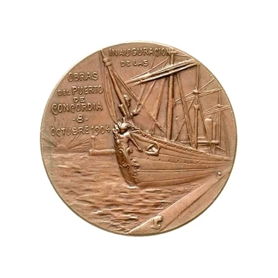 Medal - Opening of the port of Concordia front