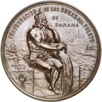 Medal - Opening of the port of Parana front